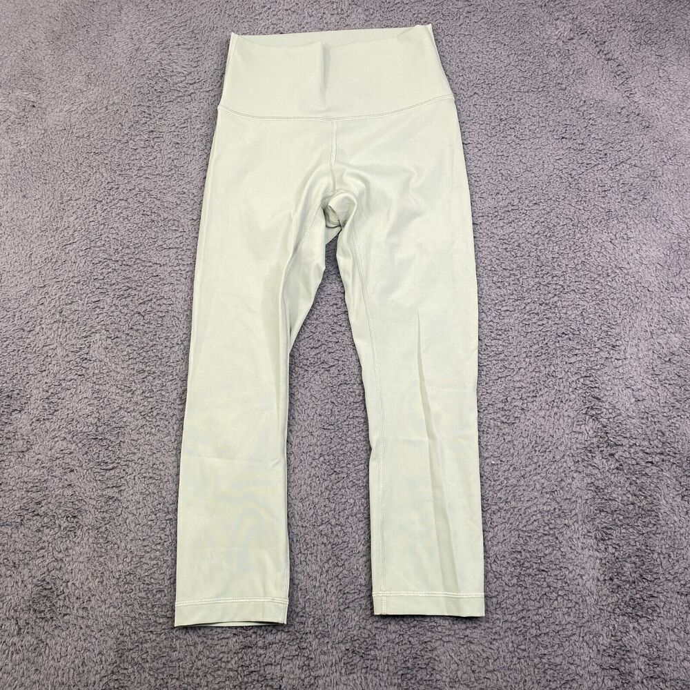 Lululemon Women's Leggings Mint Green size 4 Speed Up Crop Lux LW6AO8S
